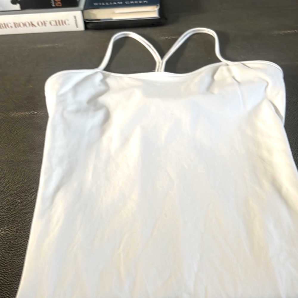 Size 10 Lululemon white Y tank